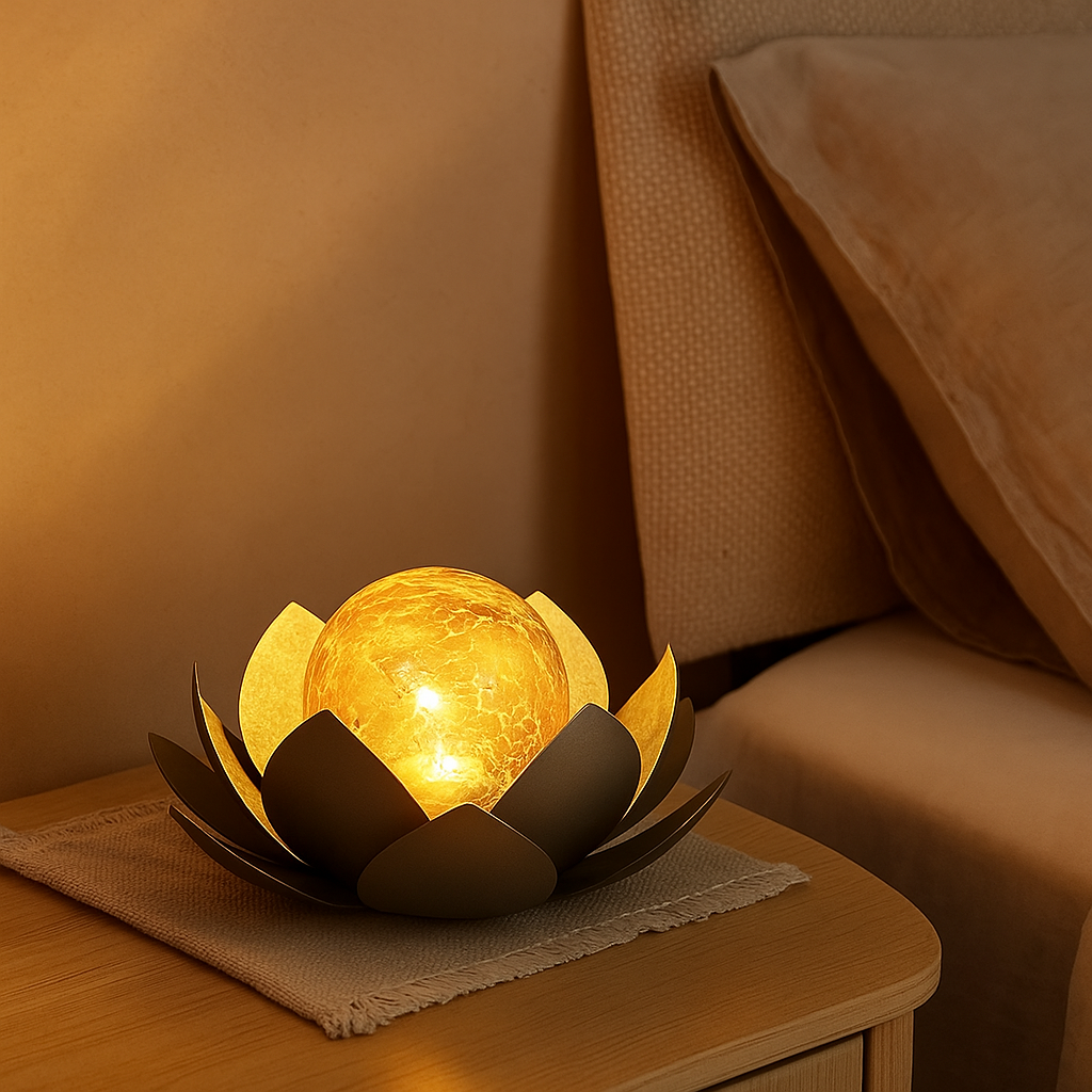 Lisslune | LumiPetal – Solar-powered Lotus Flower Garden Lamp with Soft Ambient Lighting