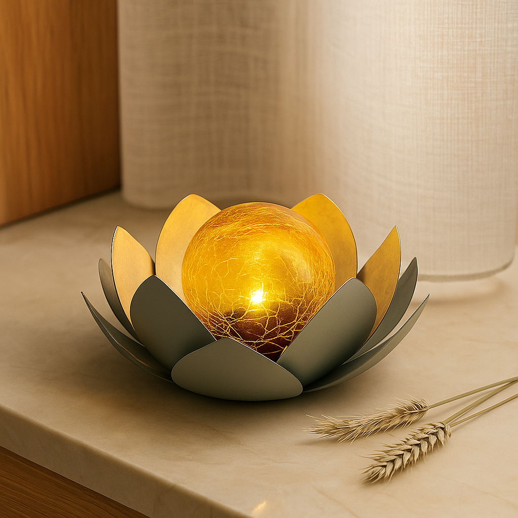 Lisslune | LumiPetal – Solar-powered Lotus Flower Garden Lamp with Soft Ambient Lighting