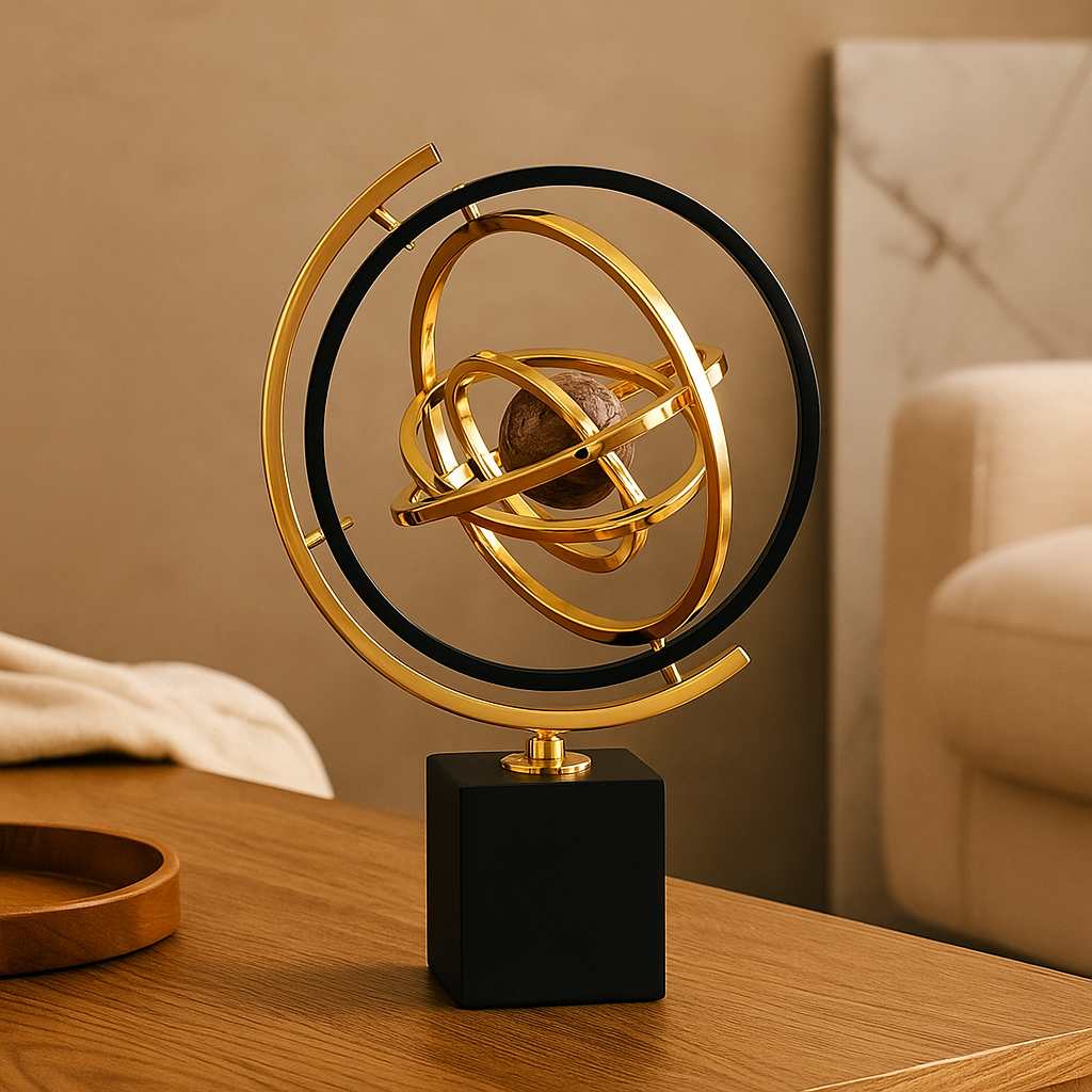 Lisslune | Aurevia – Handcrafted sculpture with marble base for elegant interior design