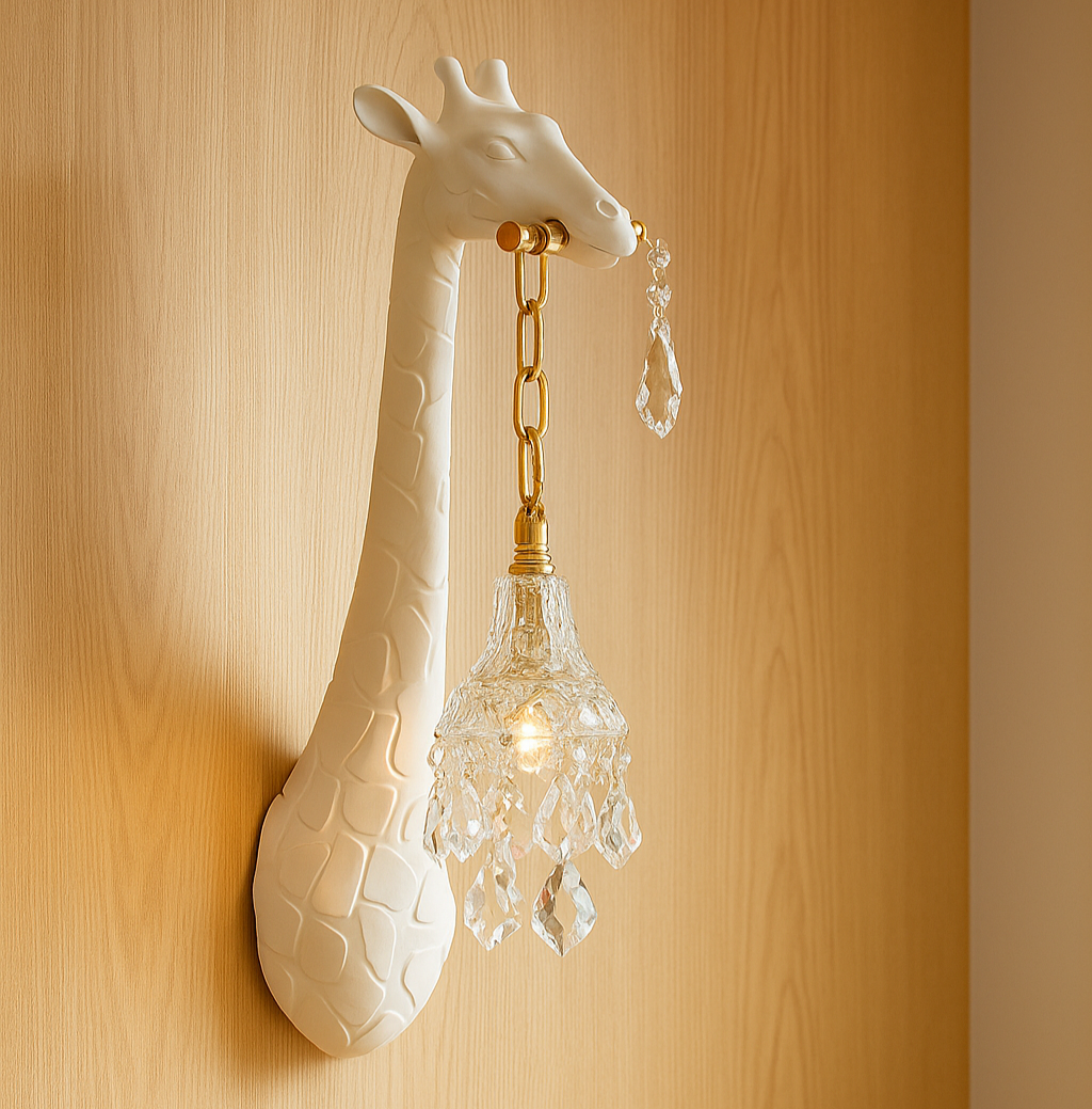 Lisslune | GlowNeck – Giraffe-shaped LED wall lamp with warm, soft light for unique decor