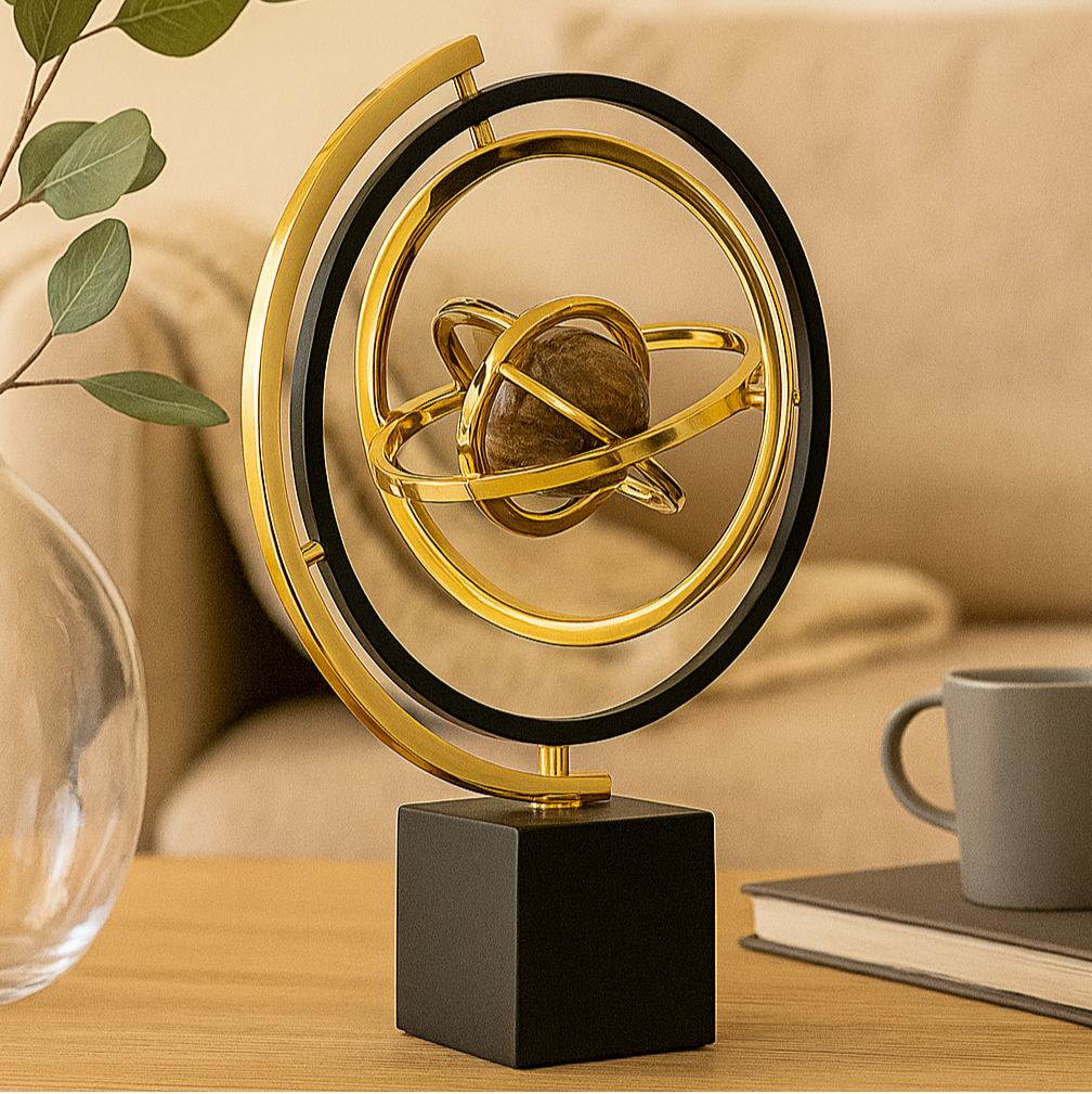 Lisslune | Aurevia – Handcrafted sculpture with marble base for elegant interior design