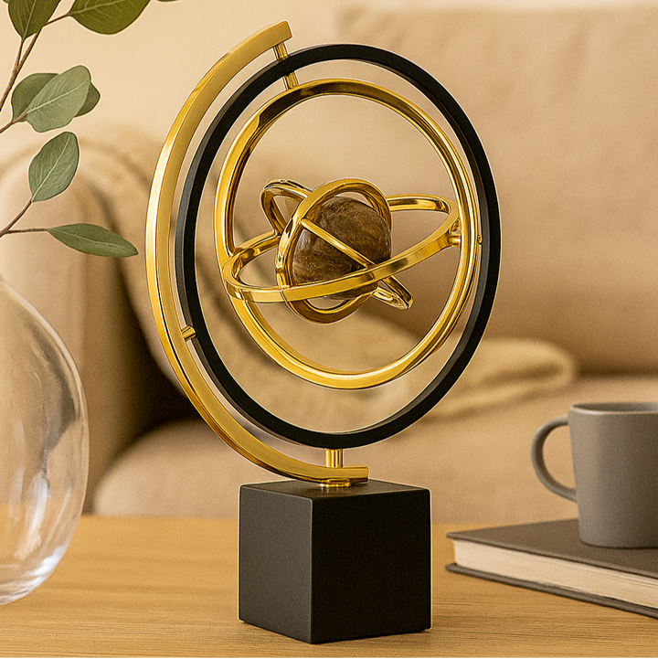 Lisslune | Aurevia – Handcrafted sculpture with marble base for elegant interior design
