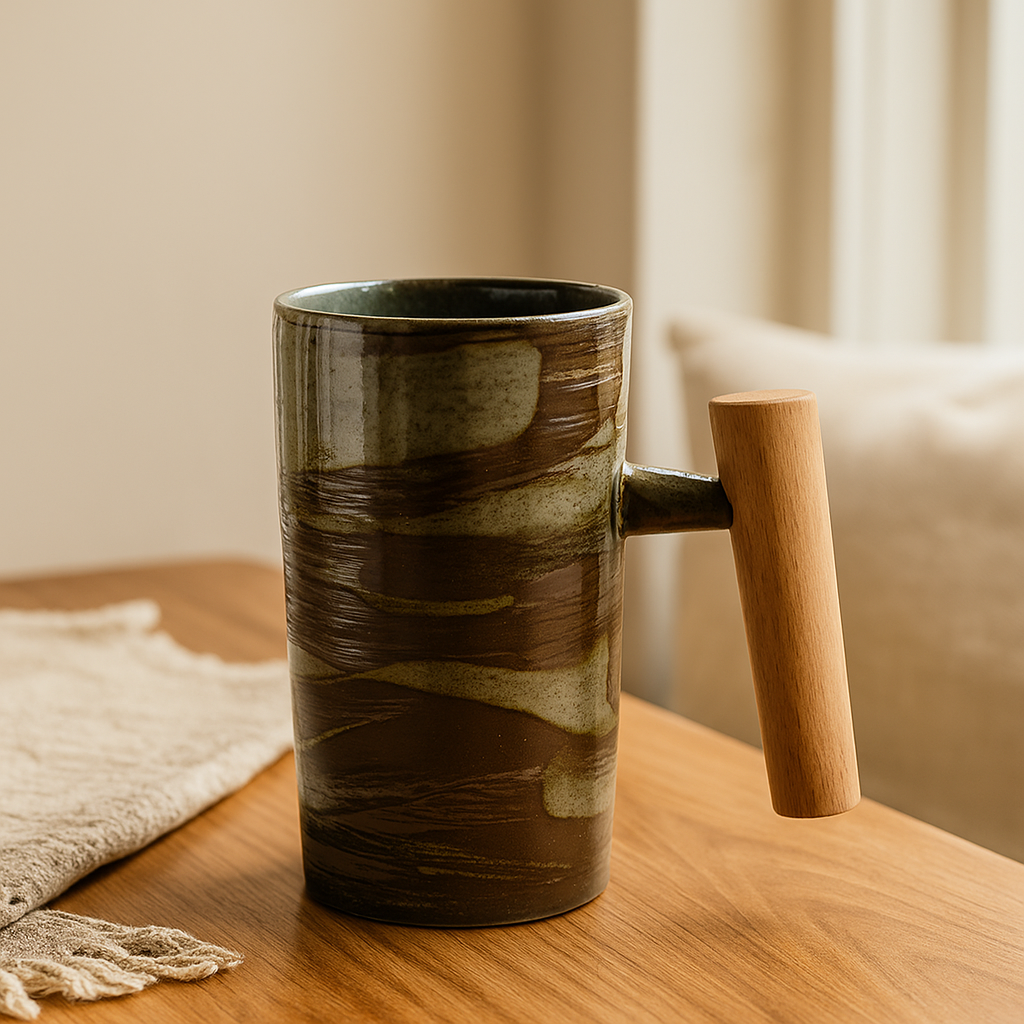Lisslune | StillSip – Japanese-inspired earth-colored mug with handcrafted look