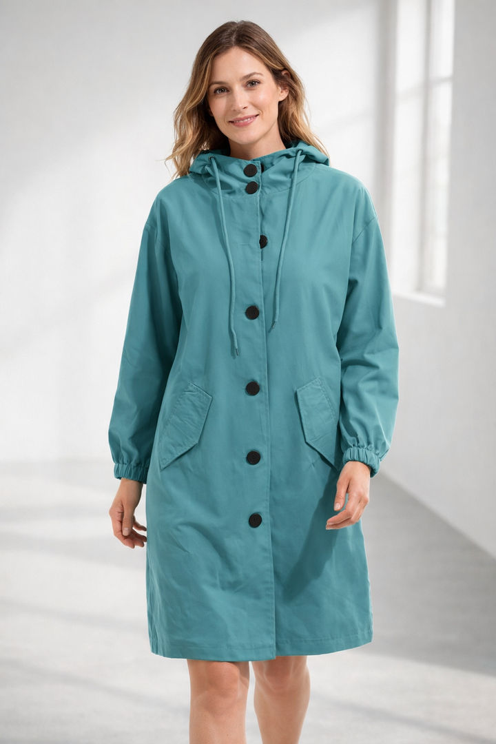 Lisslune | Women's Long Jacket with Hood