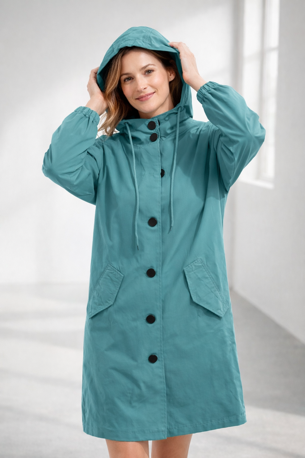 Lisslune | Women's Long Jacket with Hood
