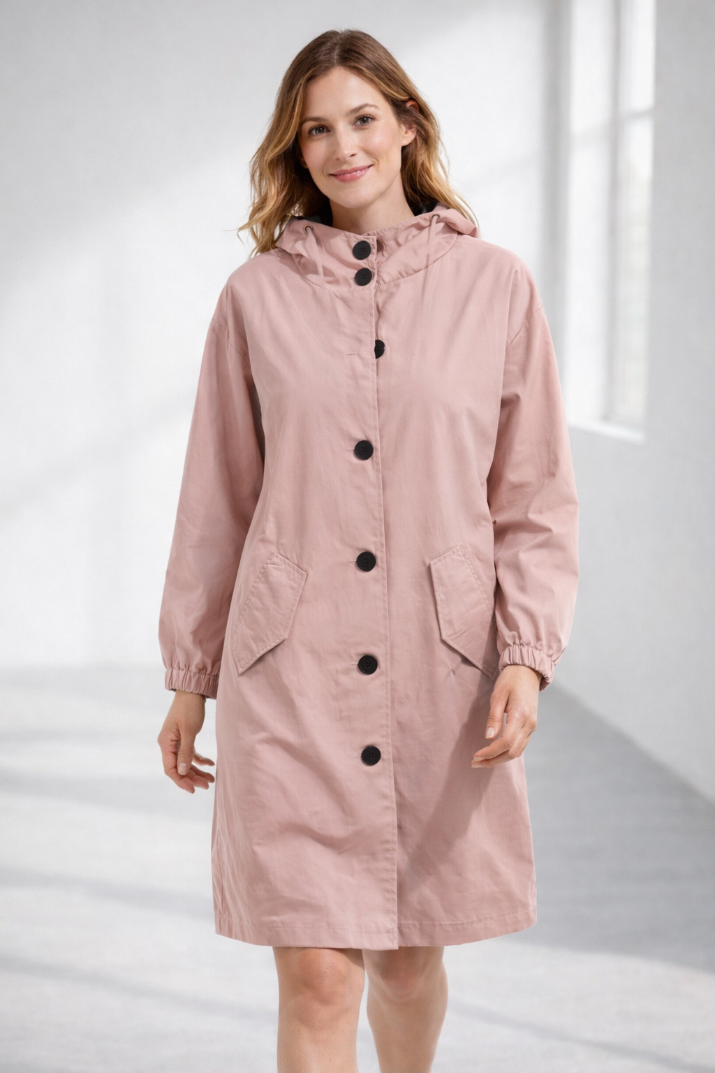 Lisslune | Women's Long Jacket with Hood