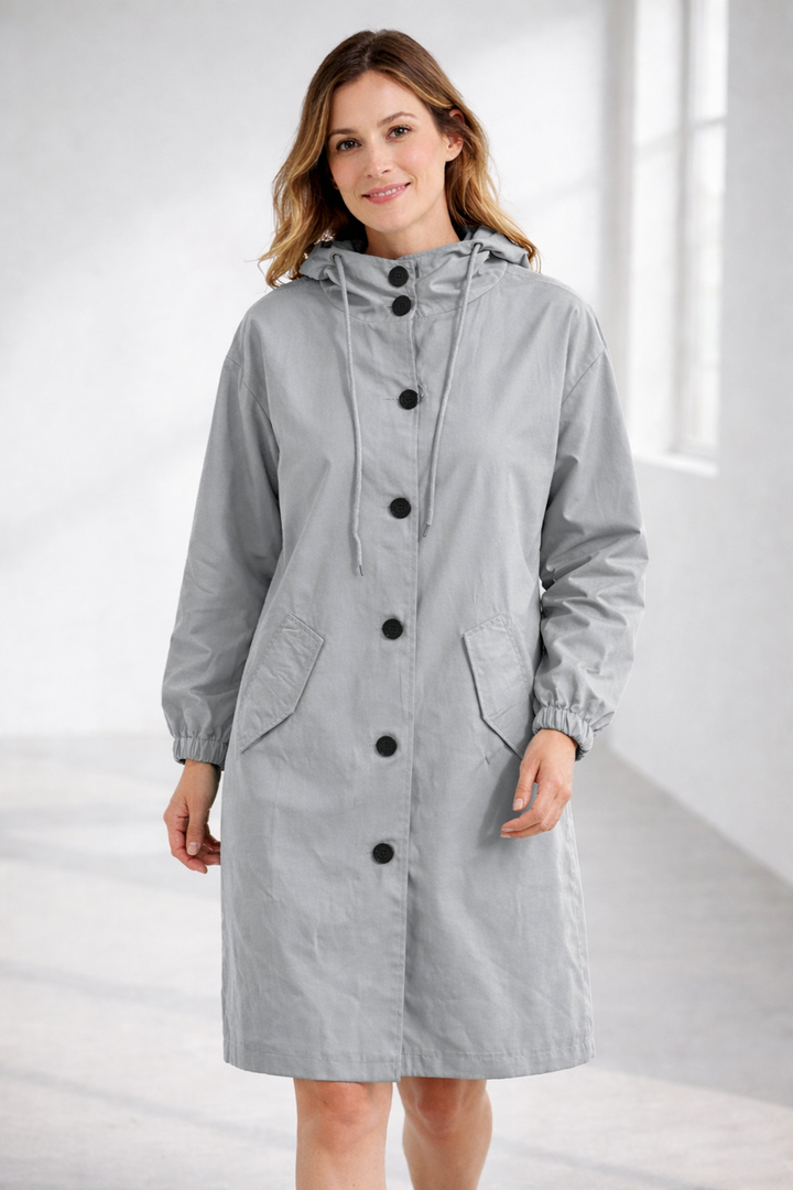 Lisslune | Women's Long Jacket with Hood