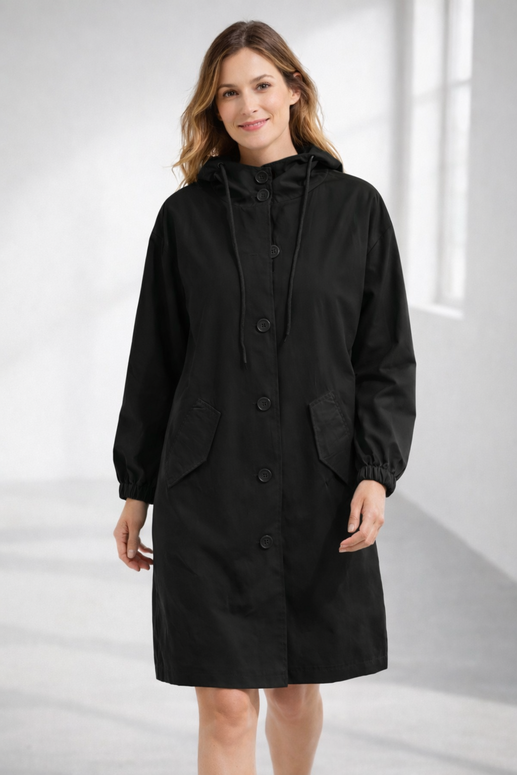 Lisslune | Women's Long Jacket with Hood