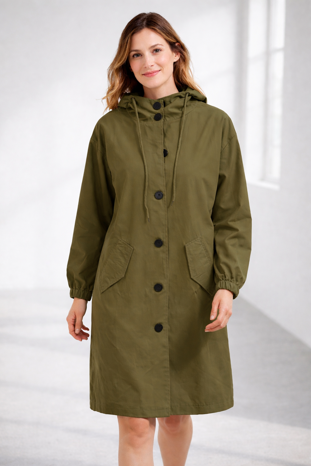 Lisslune | Women's Long Jacket with Hood