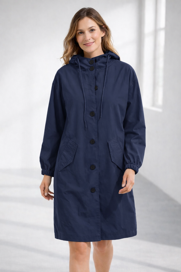 Lisslune | Women's Long Jacket with Hood