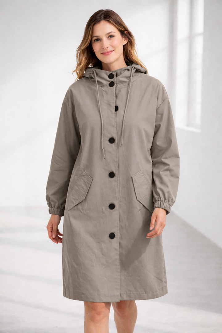 Lisslune | Women's Long Jacket with Hood