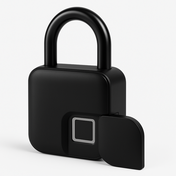 Lisslune | FingerScan Slim Padlock – Keyless Security with Fingerprint & USB Charging Function