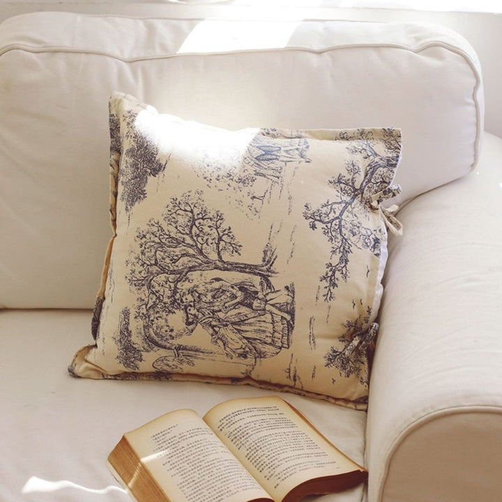 Lisslune | Chateau Vintage Print Cushion Cover