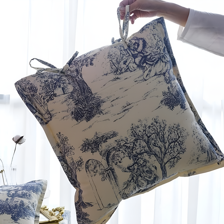 Lisslune | Chateau Vintage Print Cushion Cover