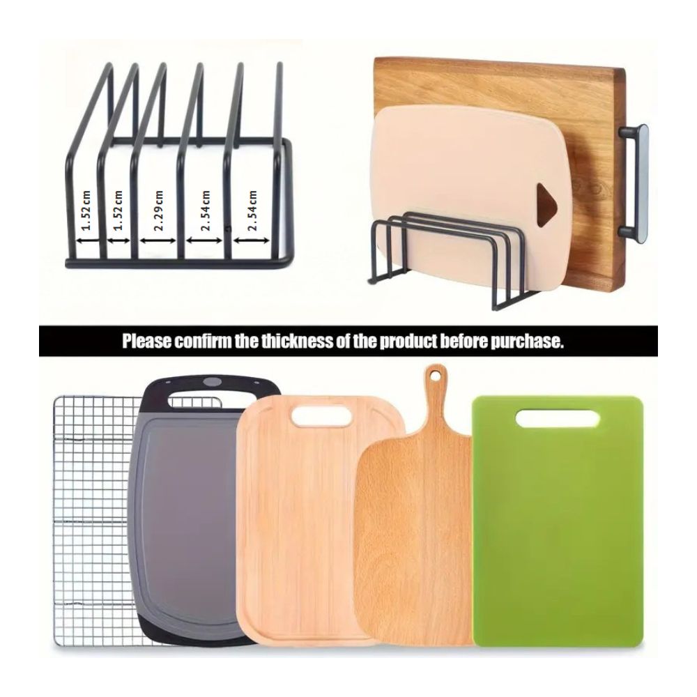 Lisslune | Steel Cutting Board Storage Rack