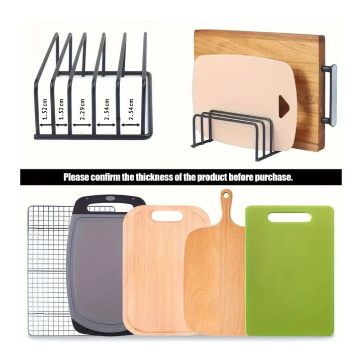 Lisslune | Steel Cutting Board Storage Rack