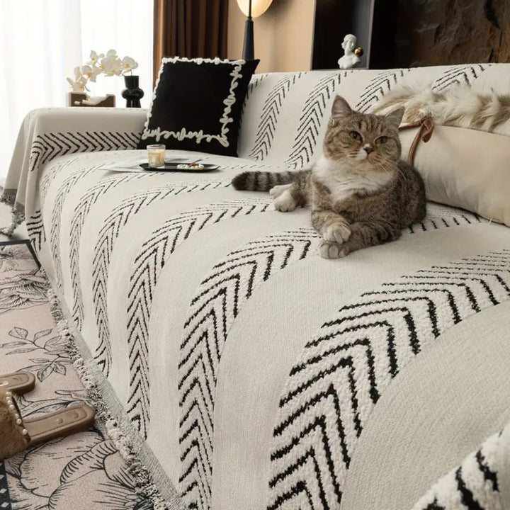 Lisslune | Chevron Echo Line Sofa Cover