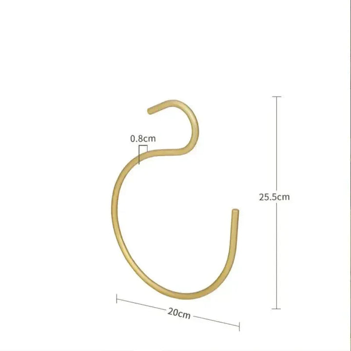 Lisslune | S-shaped hanger - Elegant and space-saving metal wardrobe hanger (Set of 5)