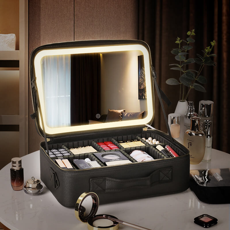 Lisslune | Niceland Travel Make-up Bag with LED Mirror