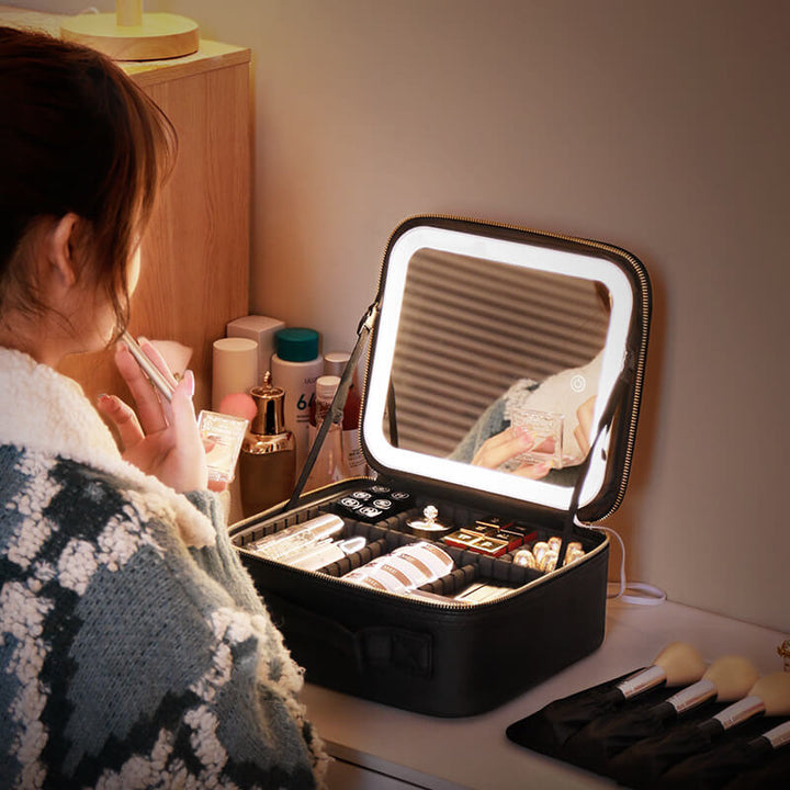 Lisslune | Niceland Travel Make-up Bag with LED Mirror