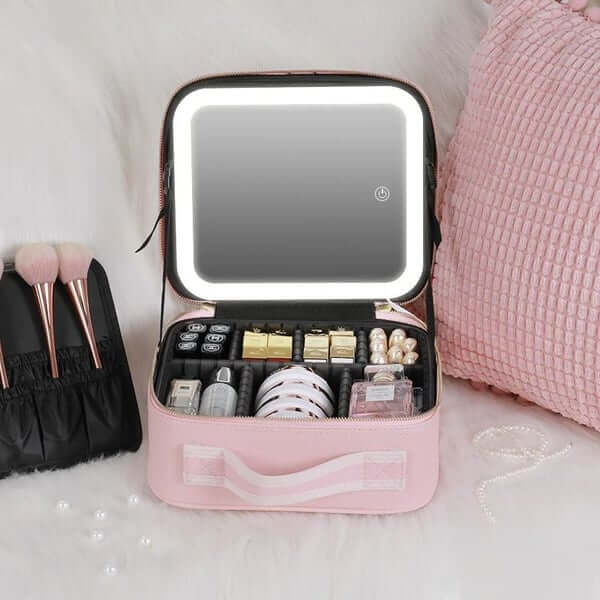 Lisslune | Niceland Travel Make-up Bag with LED Mirror