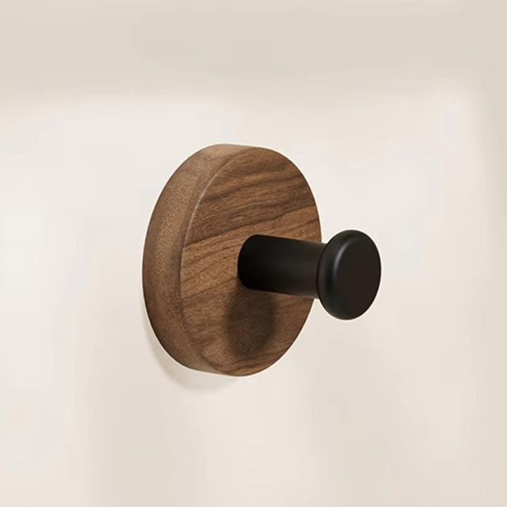Lisslune | Chic Round Self-Adhesive Timber Wall Hook Piece