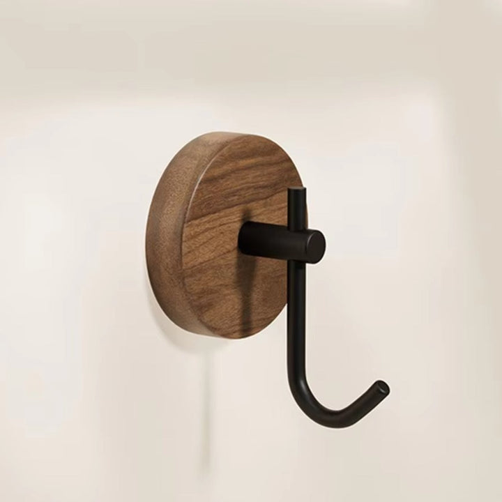 Lisslune | Chic Round Self-Adhesive Timber Wall Hook Piece