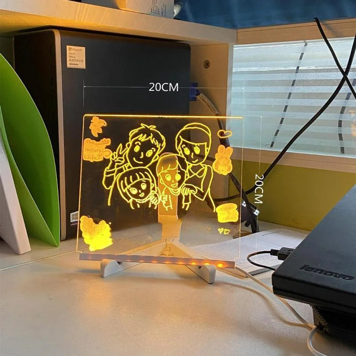 Lisslune | Children's LED Notice Board with Colors