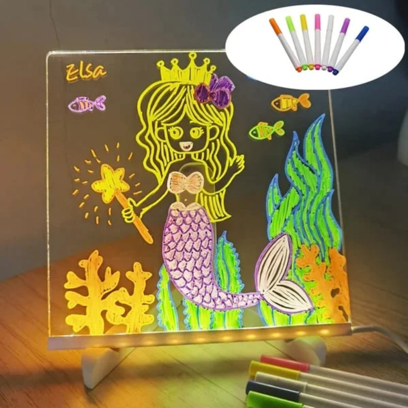 Lisslune | Children's LED Notice Board with Colors