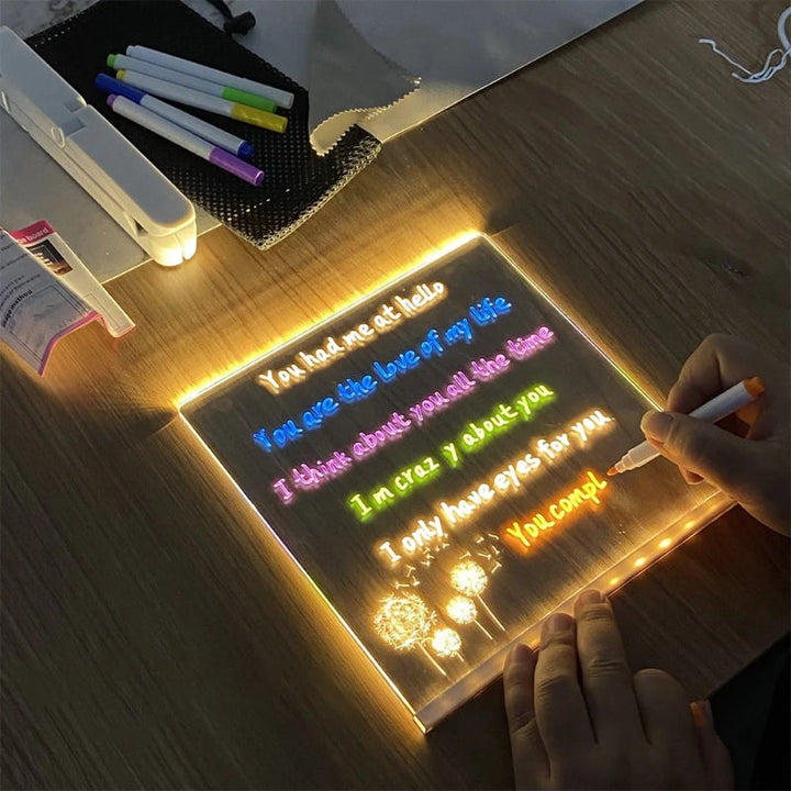 Lisslune | Children's LED Notice Board with Colors
