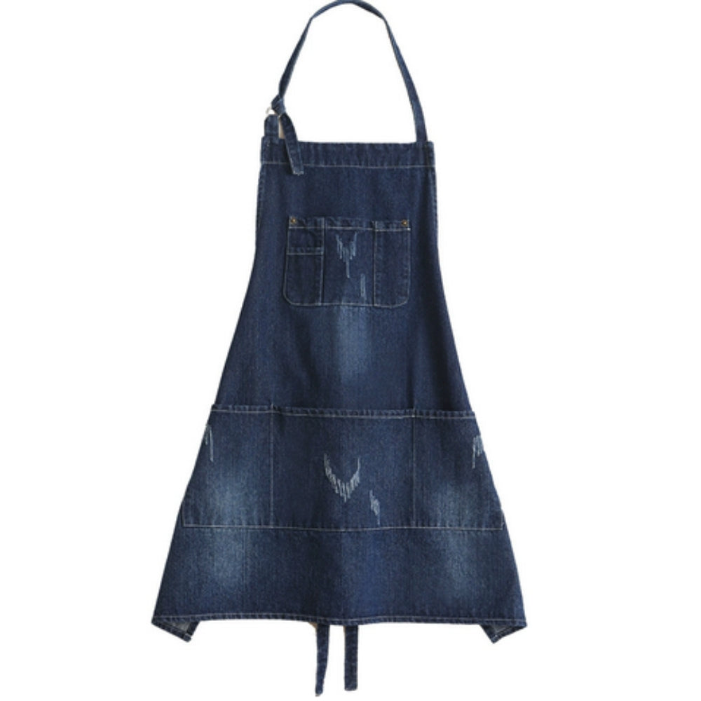 Lisslune | Classic Blue Denim Pocket Apron