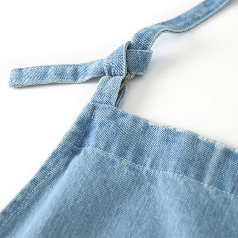 Lisslune | Classic Blue Denim Pocket Apron