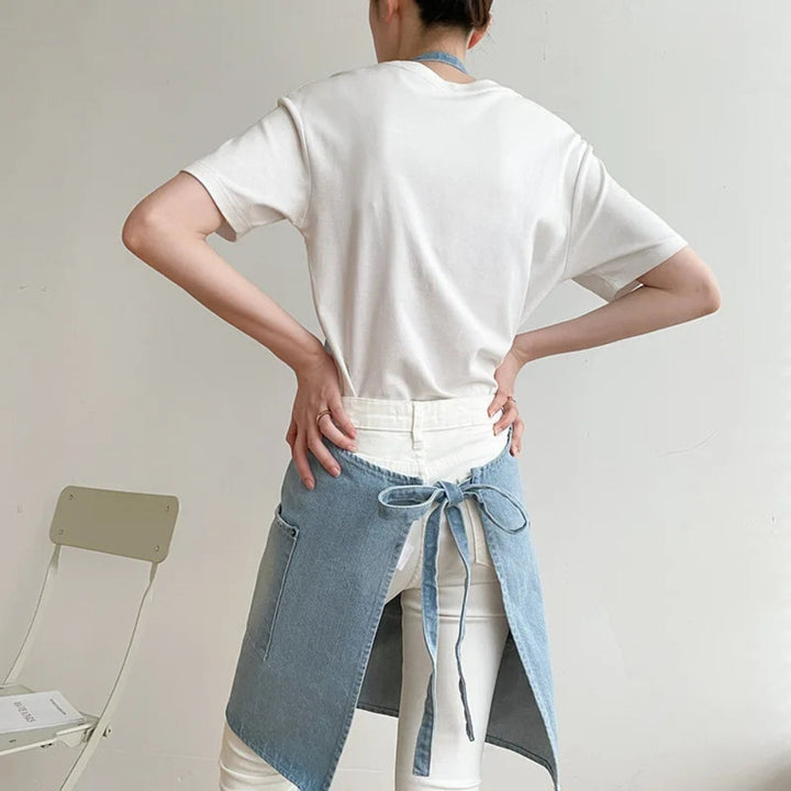 Lisslune | Classic Blue Denim Pocket Apron