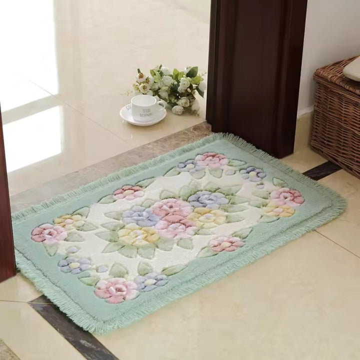 Lisslune | Classic Floral Bloom Bath Mat