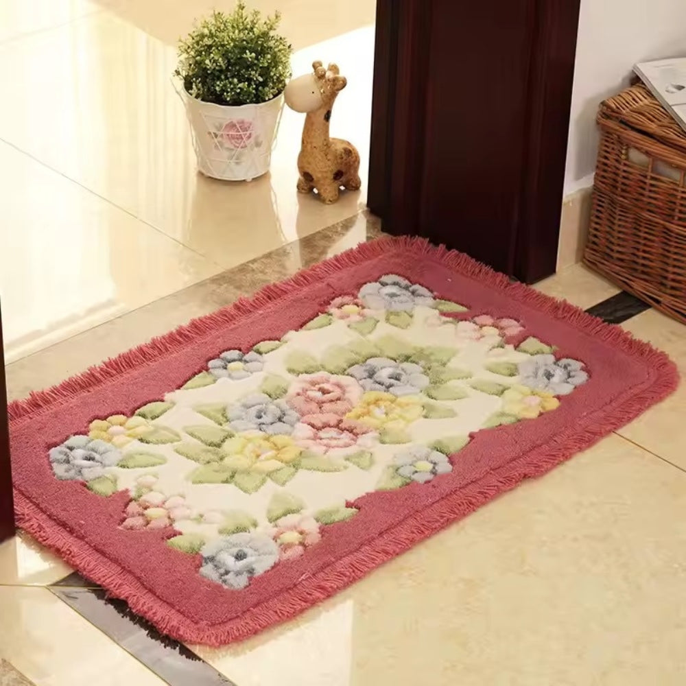 Lisslune | Classic Floral Bloom Bath Mat