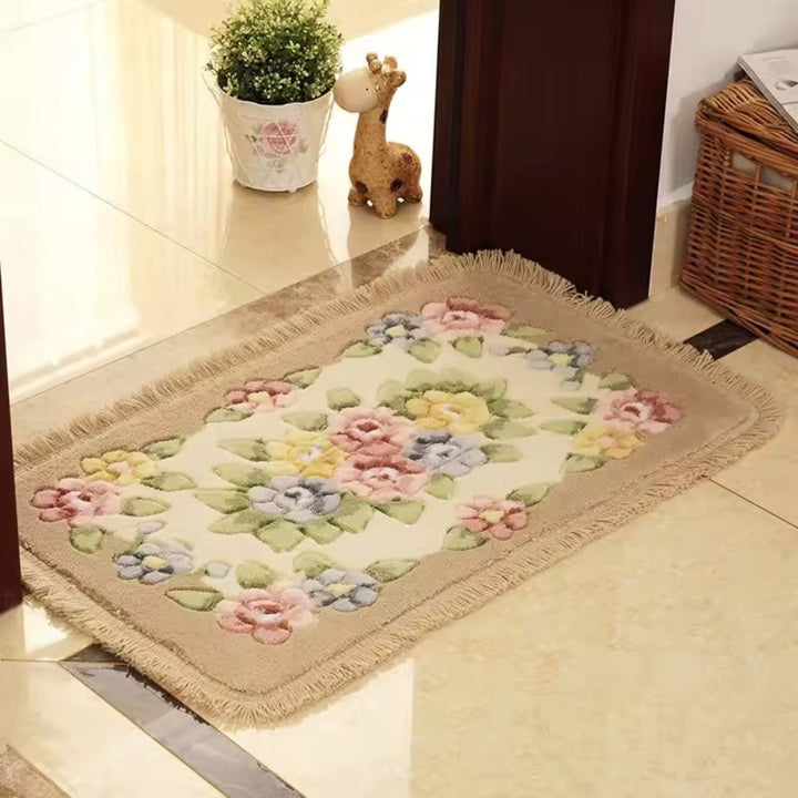 Lisslune | Classic Floral Bloom Bath Mat