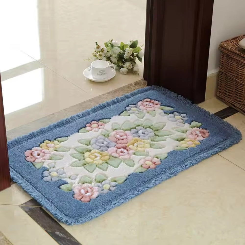 Lisslune | Classic Floral Bloom Bath Mat
