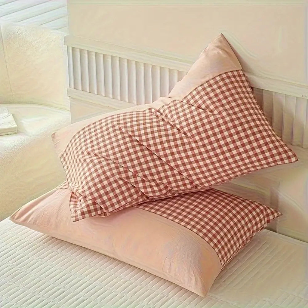 Lisslune | Classic Gingham Soft Pillow Case