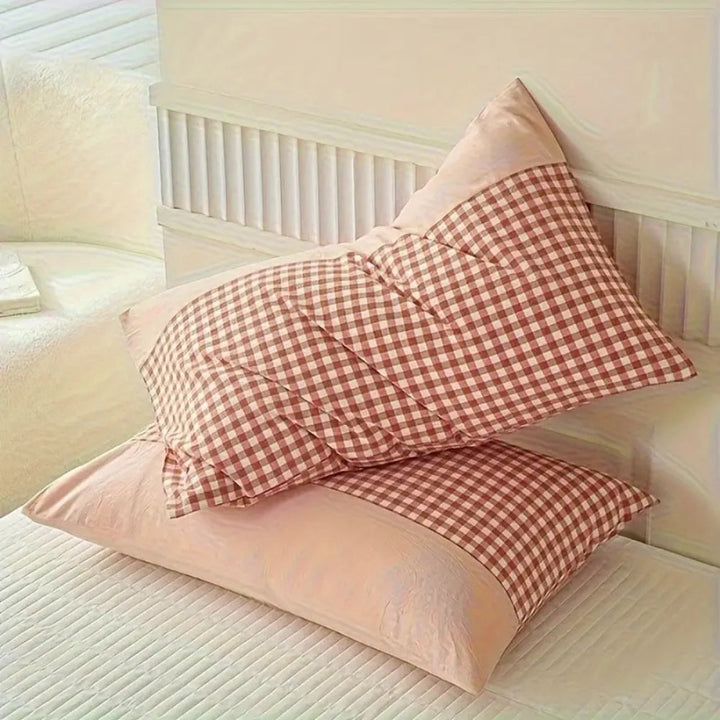 Lisslune | Classic Gingham Soft Pillow Case