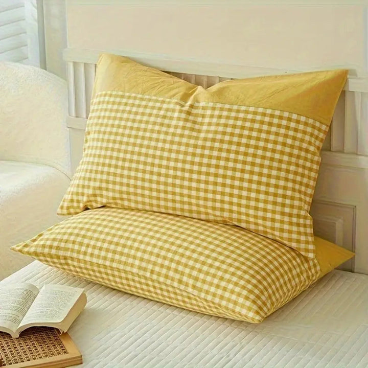 Lisslune | Classic Gingham Soft Pillow Case