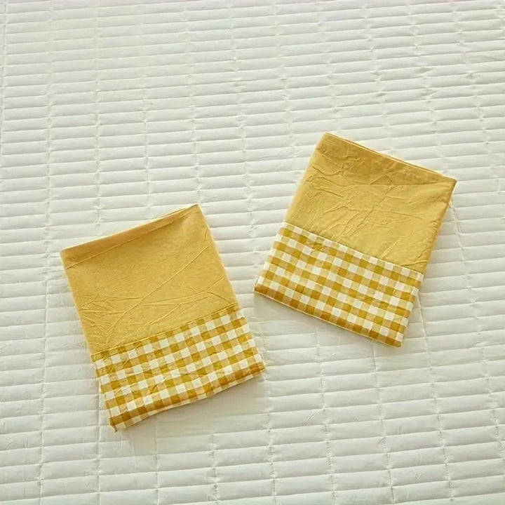 Lisslune | Classic Gingham Soft Pillow Case
