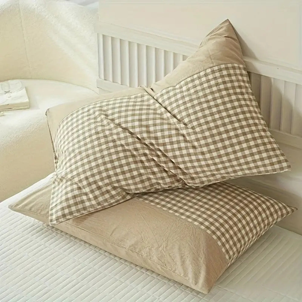 Lisslune | Classic Gingham Soft Pillow Case