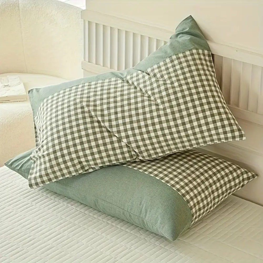 Lisslune | Classic Gingham Soft Pillow Case