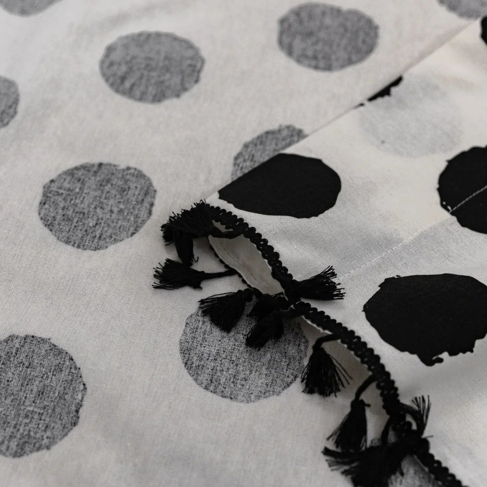 Lisslune | Chic Polka Dot Tassel Window Curtain