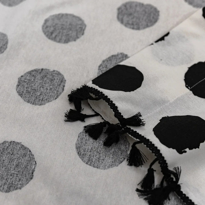 Lisslune | Chic Polka Dot Tassel Window Curtain