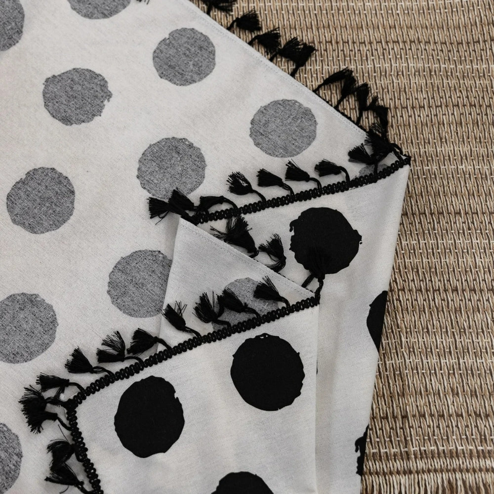 Lisslune | Chic Polka Dot Tassel Window Curtain