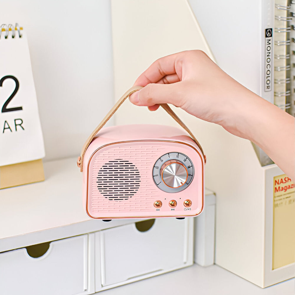 Lisslune | SoundRetro Bluetooth Speaker – Wireless Vintage Speaker with Deep Sound & Retro Design
