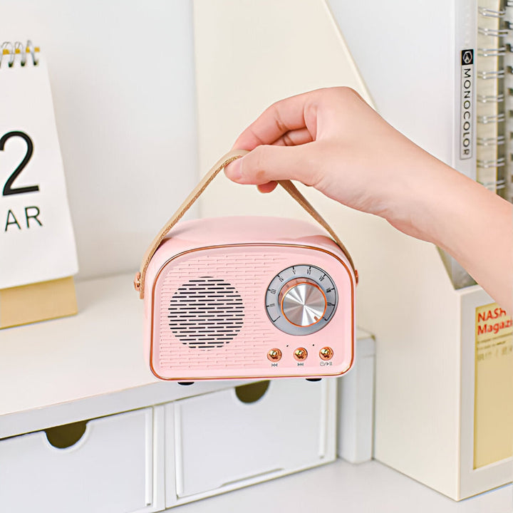 Lisslune | SoundRetro Bluetooth Speaker – Wireless Vintage Speaker with Deep Sound & Retro Design
