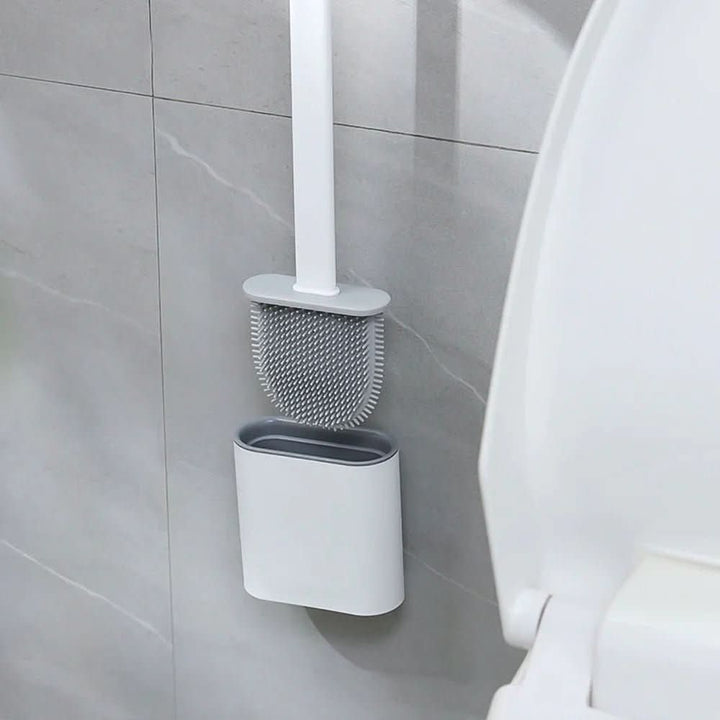Lisslune | Hygienic Silicone Toilet Brush with Wall Holder