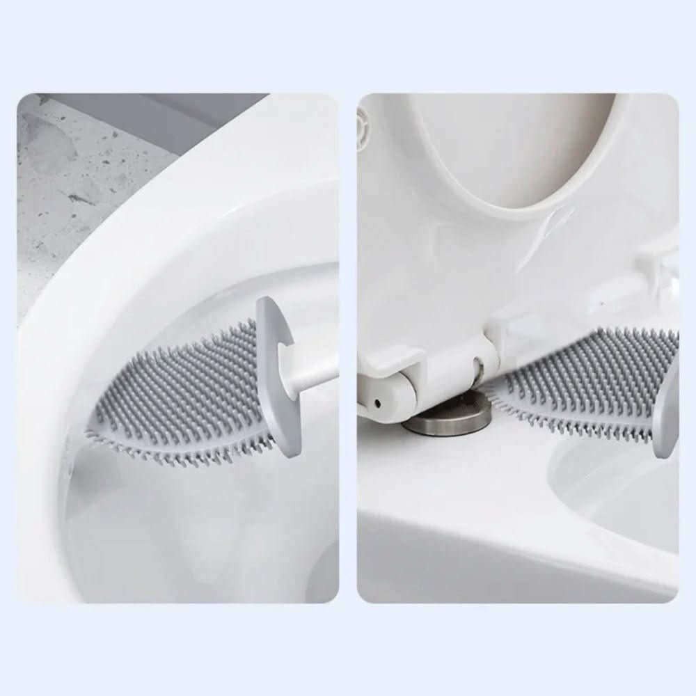 Lisslune | Hygienic Silicone Toilet Brush with Wall Holder